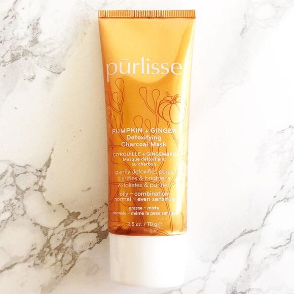 NEW Pumpkin + Ginger Detoxifying Charcoal Mask - Purlisse - Picture 8 of 10